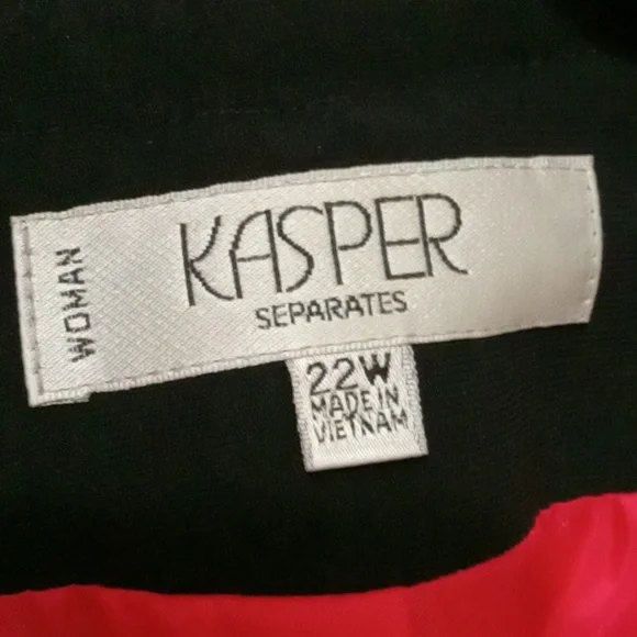 KASPER Separates [NWOT] Women's Black and Red Tailored Blazer - Picture 2 of 5
